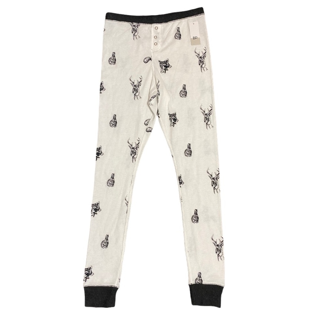 BP. white animal thermal PJ legging pants S